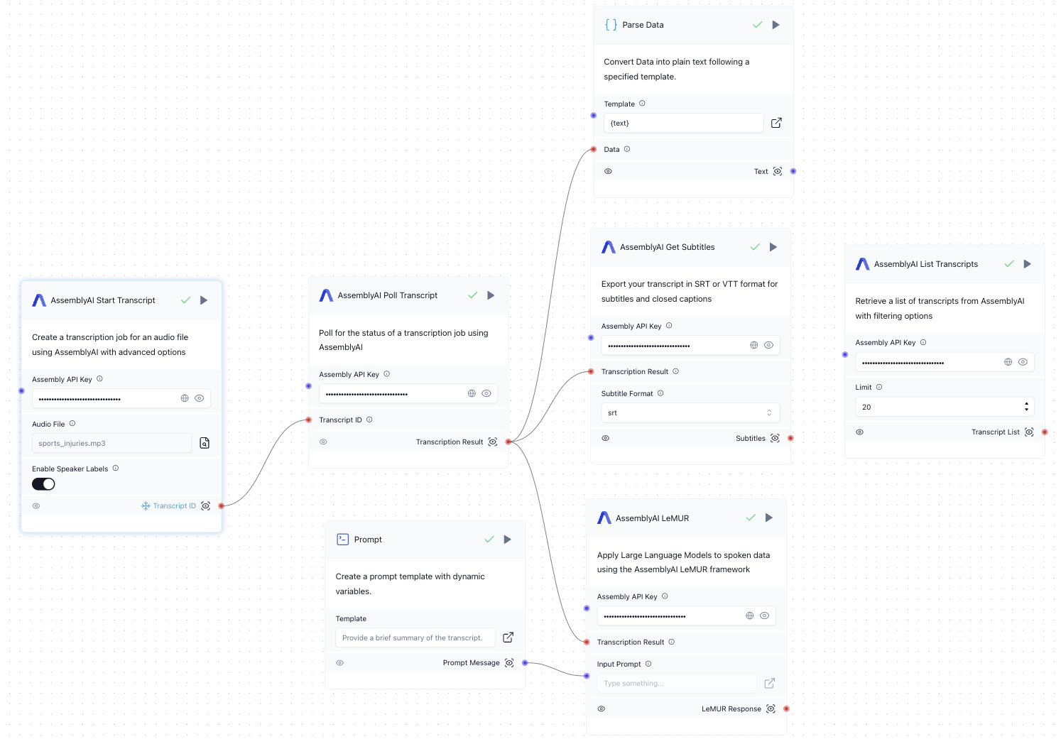 AssemblyAI components