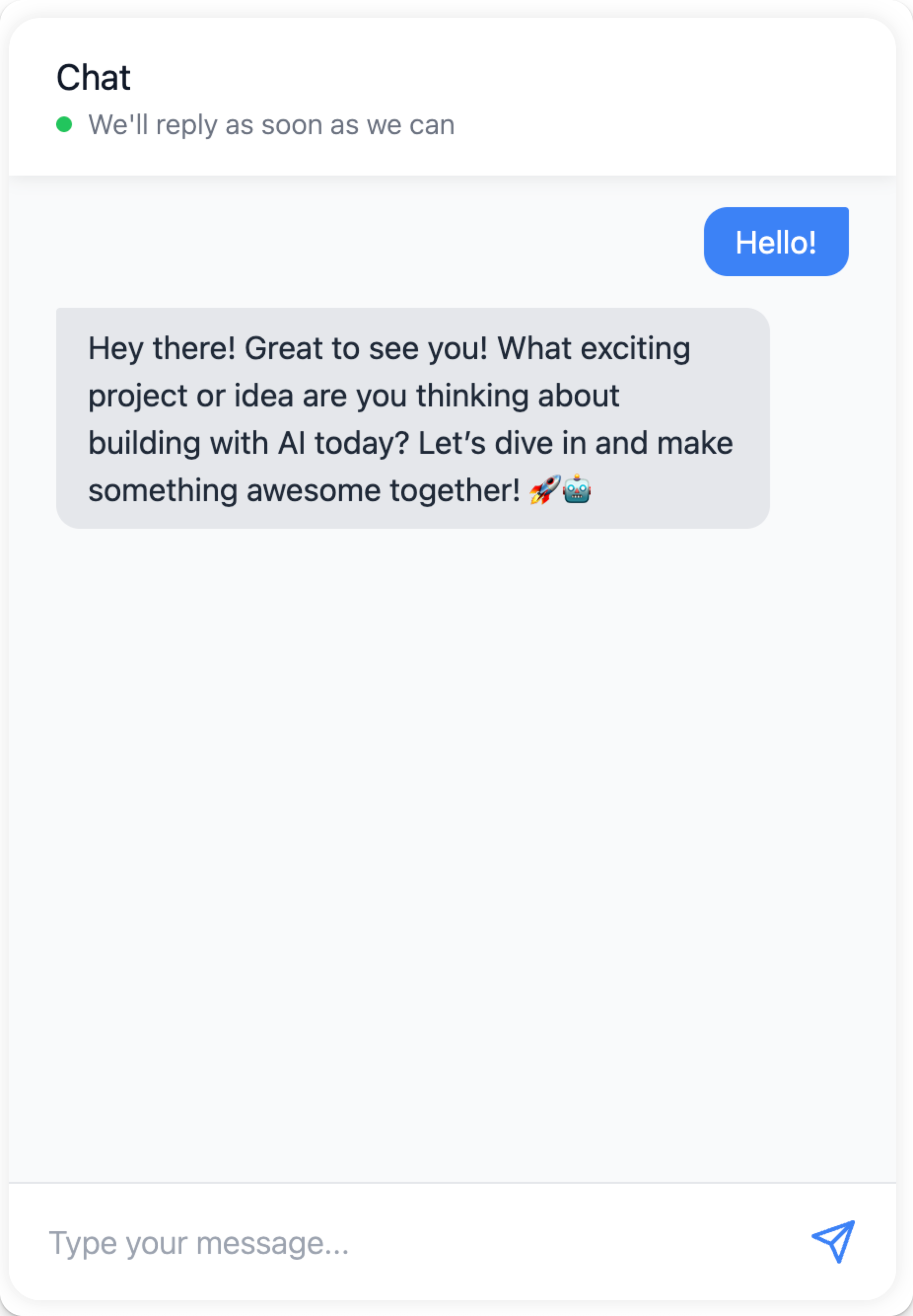 預設聊天小工具